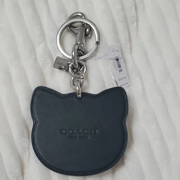 Coach Black and Green Cat Charm - Picture 2 of 2